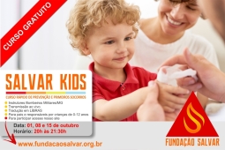 Fundação Salvar promove edição online do curso de primeiros socorros, Salvar Kids