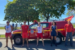 Bombeiros de Minas Gerais participam de prova de Triathlon no Espírito Santo