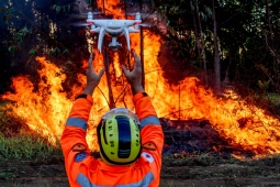 5º BBM investe em drones para combater os incêndios em vegetação na região