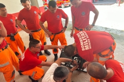 Bombeiros de São Lourenço participam de curso de manutenção em equipamentos
