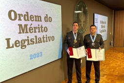 Bombeiros recebem a Medalha da Ordem do Mérito Legislativo de Barbacena