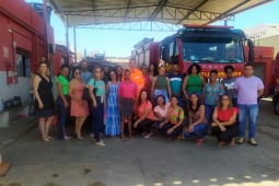 Pelotão Janaúba treina primeiros socorros com profissionais da educação de Verdelândia