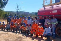 Militares de Januária ministram treinamento de combate a incêndio  em Brasília de Minas