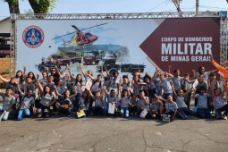 Alunos de escola cívico-militar participam do 1º Desafio de Salvamento Veicular