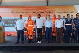 Lançamento da pedra fundamental para a construção da 5ª CEOA/SAAV em Juiz de Fora