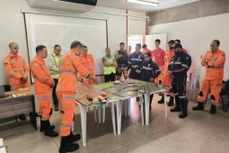 5ª Cia Ind realiza treinamento de acidente de trânsito