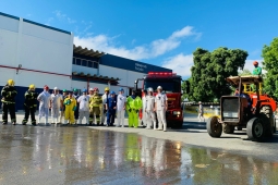 Bombeiros de Janaúba participam de simulado reforçando a prevenção em grandes empresas