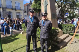 Militares do CBMMG são homenageados em Barbacena durante solenidade dos 80 anos do Dia da Vitória