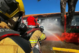 CBMMG realiza treinamento em Sacramento com foco em técnicas avançadas de combate a incêndios