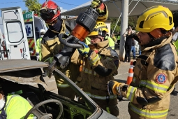 Maio Amarelo: Bombeiros realizam simulado de acidente veicular em Pouso Alegre