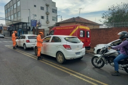 Corpo de Bombeiros participa de blitz educativa na Semana Nacional de Trânsito 2025 em São Sebastião do Paraíso