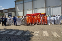 Pelotão de São Lourenço promove simulado em empresa de laticínios