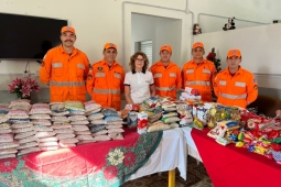 Bombeiros de São Lourenço doam mais de meia tonelada de alimentos ao Asilo Casa de Maria