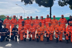 Treinamento de Primeiro Interventor em Emergências com Produtos Perigosos é realizado pela 5ª Cia Ind