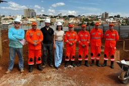 12º BBM acompanha andamento das obras da nova unidade do Corpo de Bombeiros em São Gotardo