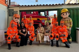 Corpo de Bombeiros Militar realiza doação de leite para instituições de beneficentes