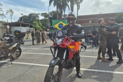 Representante do Corpo de Bombeiros Militar participa de Mot Militar 2026
