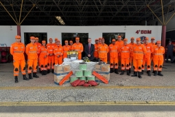4° Batalhão do Corpo de Bombeiros Militar recebe recurso do MPT para aquisição de materiais