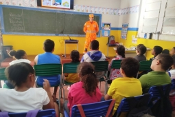 Projeto Bombeiro nas Escolas leva cultura de prevenção e segurança a 120 alunos em Mato Verde